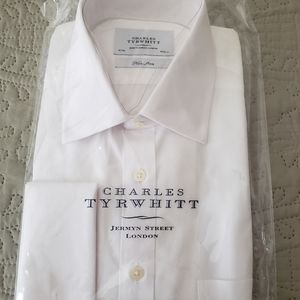 Three white Charles Tyrwhitt Egyptian cotton shirts